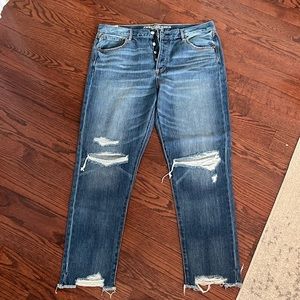 High Rise Girlfriend Jeans
